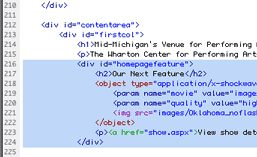 Code indentation in Dreamweaver