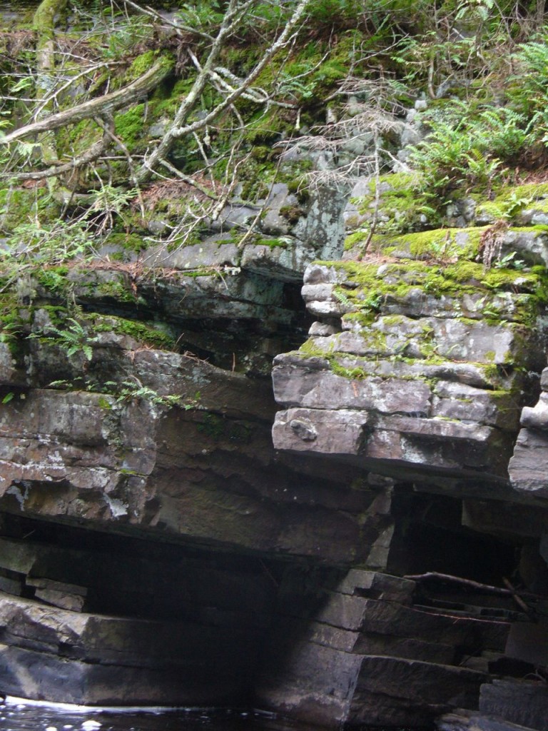 Rockface near river