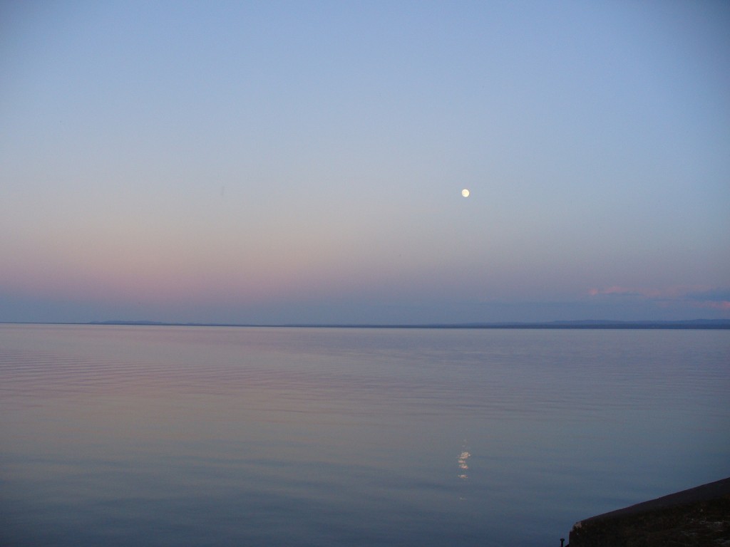 Lake Superior at dusk.