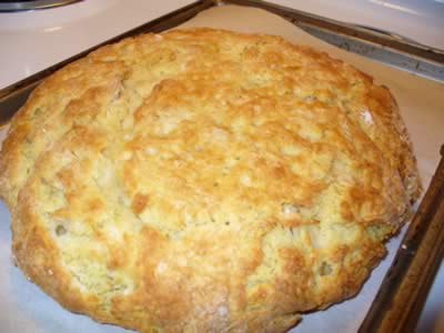 Rieska, a type of Finnish bread made with buttermilk and oatmeal.